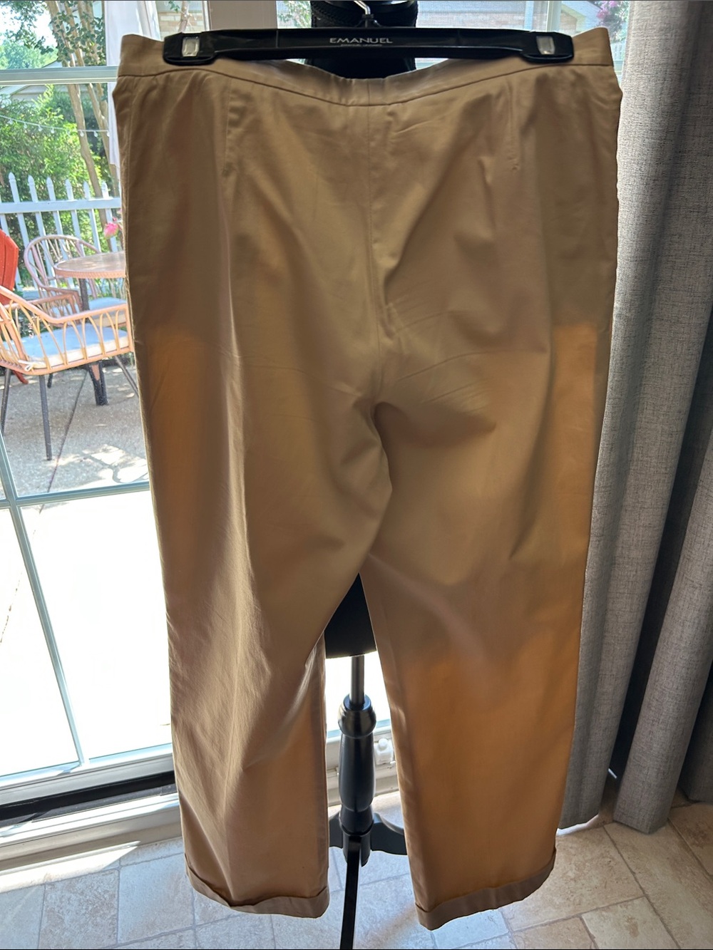 Ralph Lauren Women's Khaki Straight-Leg Chinos - Picture 2 of 4